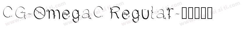 CG-OmegaC Regular字体转换